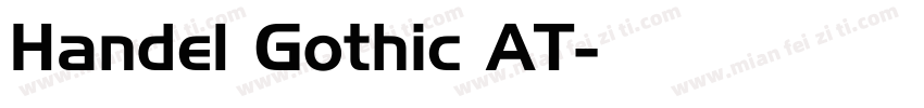 Handel Gothic AT字体转换